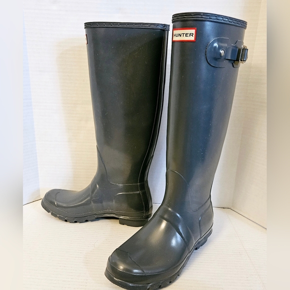 Hunter Womens Original Tall Gloss Rainboots - Picture 6 of 13